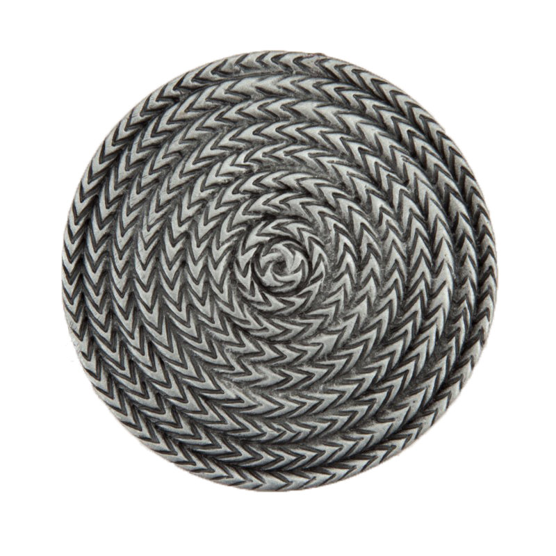 Poignée d'armoire Rope, Étain antique