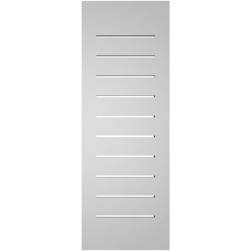 Évent à pignon fonctionnel en uréthane rectangulaire à fixation en surface, brun clair apprêté, H 34 po x l 12 po x P 1,5 po