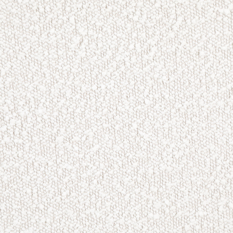 Grand lit grand en tissu d'ameublement crème, bord minimaliste, tête de lit rembourrée et chambre à coucher à profil bas avec lignes épurées, bords très hauts