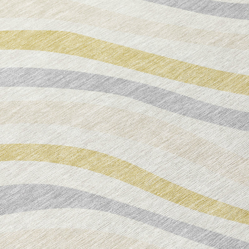 Tapis intérieur / extérieur lavable à la machine Chantille ACN2490, Ivoire ivoire, 1 pi 8 po x 2 pi 6 po