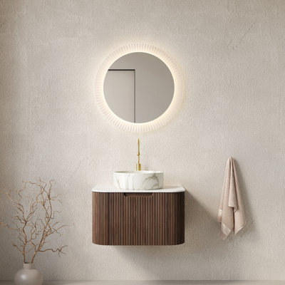 Meuble-lavabo flottant avec lavabo, 24 pouces