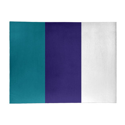 Tapis à rayures bleu foncé/mauve foncé