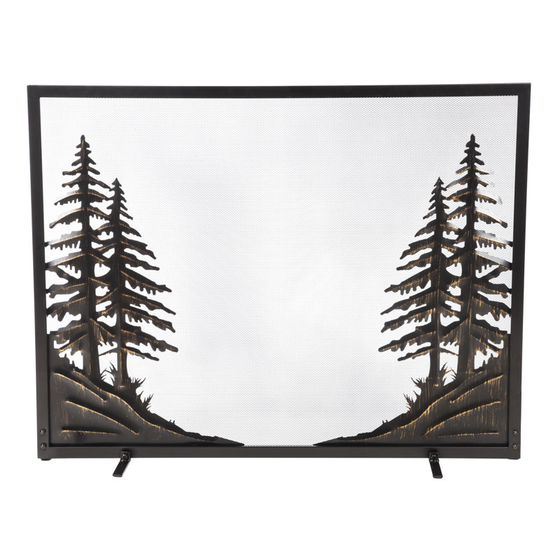 Jamie 1 Panel Iron Fireplace Screen