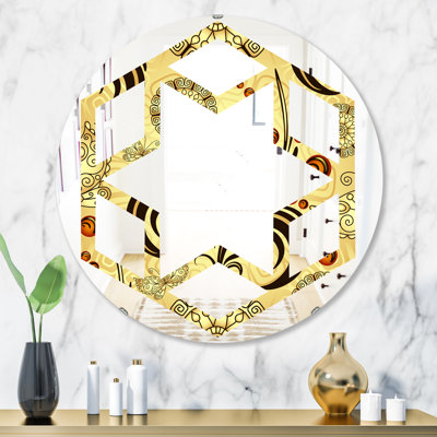 Miroir mural à motif éclectique sans cadre