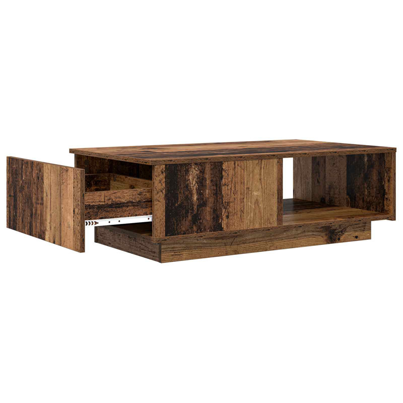 Coffee Table with Storage, Old Wood