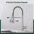 Single Handle Pull Down Kitchen Faucet with Touchless Sensor and Deck Plate-98664180