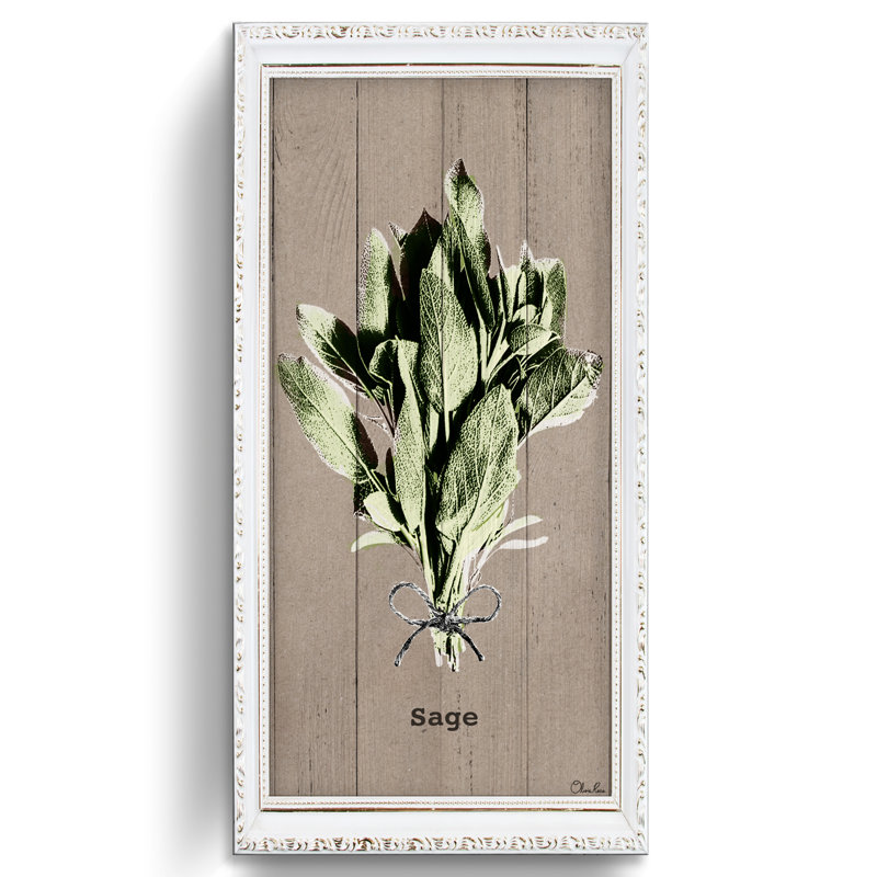 «Sage», impression sur toile tendue beige, H 16 po x l 8 po x P 1,5 po