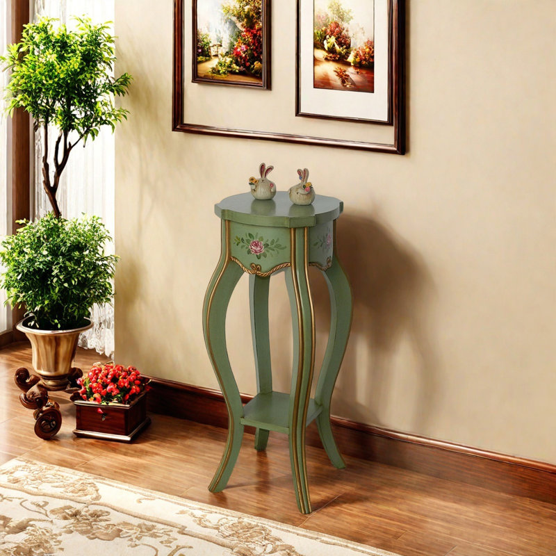 Cadre en bois massif peint double antique