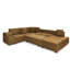 Canapé modulaire en L en velours côtelé 5 pièces avec repose-pieds amovible, canapé-lit convertible avec accoudoirs dissimulés et ports de chargement USB-1786146040