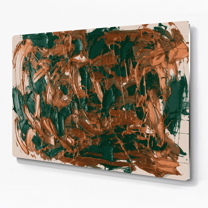 Art mural en métal Neo Expressionism 78, H 240 po x l 240 po x P 0,05 po
