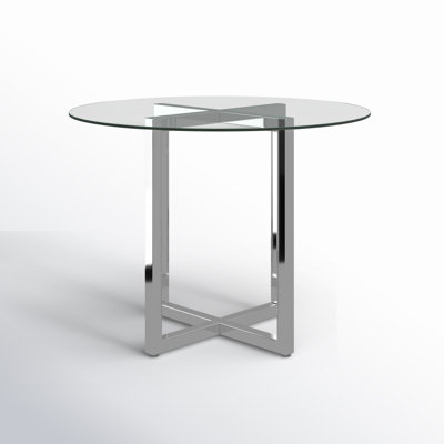 Dern Glass Round Dining Table