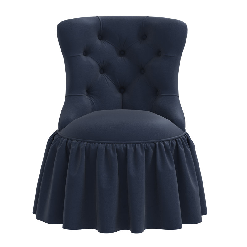 Chaise d'appoint Minnie, Velours performance encre classique