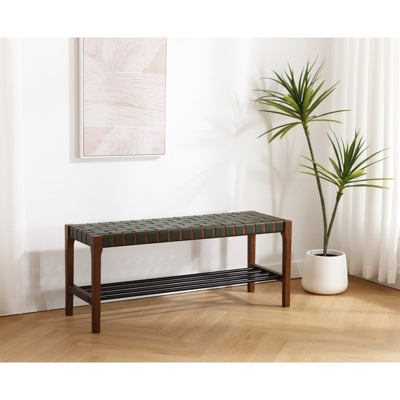 Banc de rangement Aneek, Vert