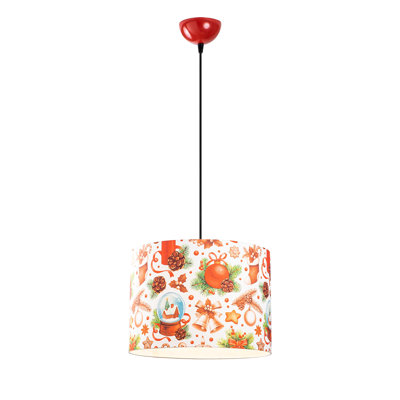 Luminaire suspendu tambour 1 lumière Fayetteville