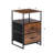 Kindall Industrial Rustic End Table Nightstand With Two Drawers And Open Shelf-558550918