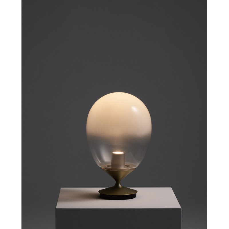Table Lamp, Gold, 15.7" H x 9.8" W x 9.8"D