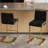 Antigone Upholstered Counter Stool with Metal Frame-771536694-771536681