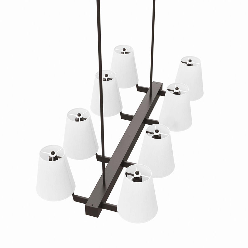 Modway Enthrall 8-Light Chandelier, Brass