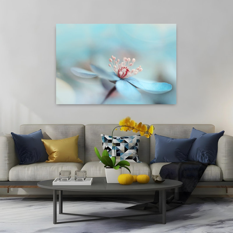 Art contemporain paisible et romantique, H 60 po x l 40 po
