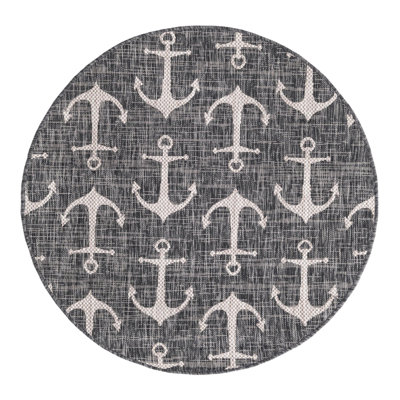 Tapis gris anthracite intérieur / extérieur Glidden