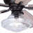 Mandy 52 in. Bronze Indoor Rod Mount Farmhouse Ceiling Fan with Reversible Driftwood-Dark Maple Blades, Dimmable LED Light Kit and Remote Control, 3 Speeds, Clear Seeded Schoolhouse Glass Shade-1579525167