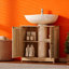 Meuble-lavabo sur pied 24 po avec 2 portes et tablette