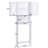 Kriston 23.5" W x 67" H  x 8.5" D  Free-Standing Bathroom Cabinet