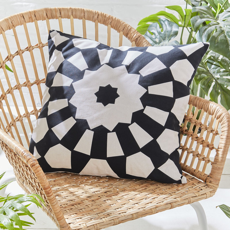 Kaleidoscope Pure Cotton Geo Indoor Outdoor Cushion Cover