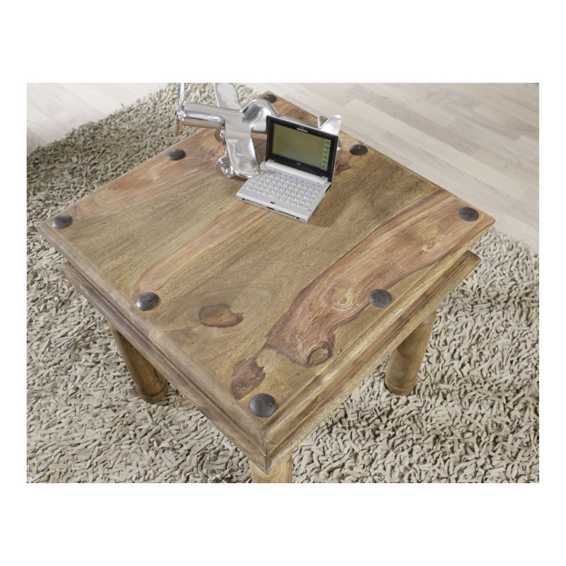 Leeds Solid Wood Four Leg Coffee Table, 46 cm H x 45 cm W x 45 cm D