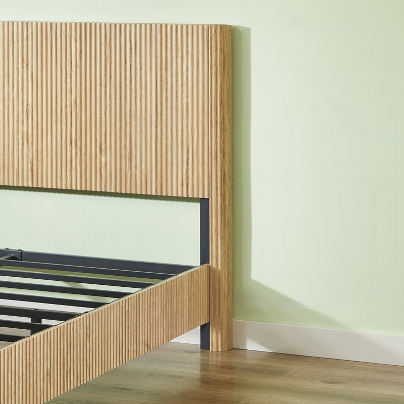 Dimensions : Ligne courbe en bois ondulÃ©, Full, Oak