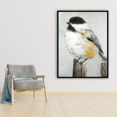 Coal Tit Bird Print On Canvas