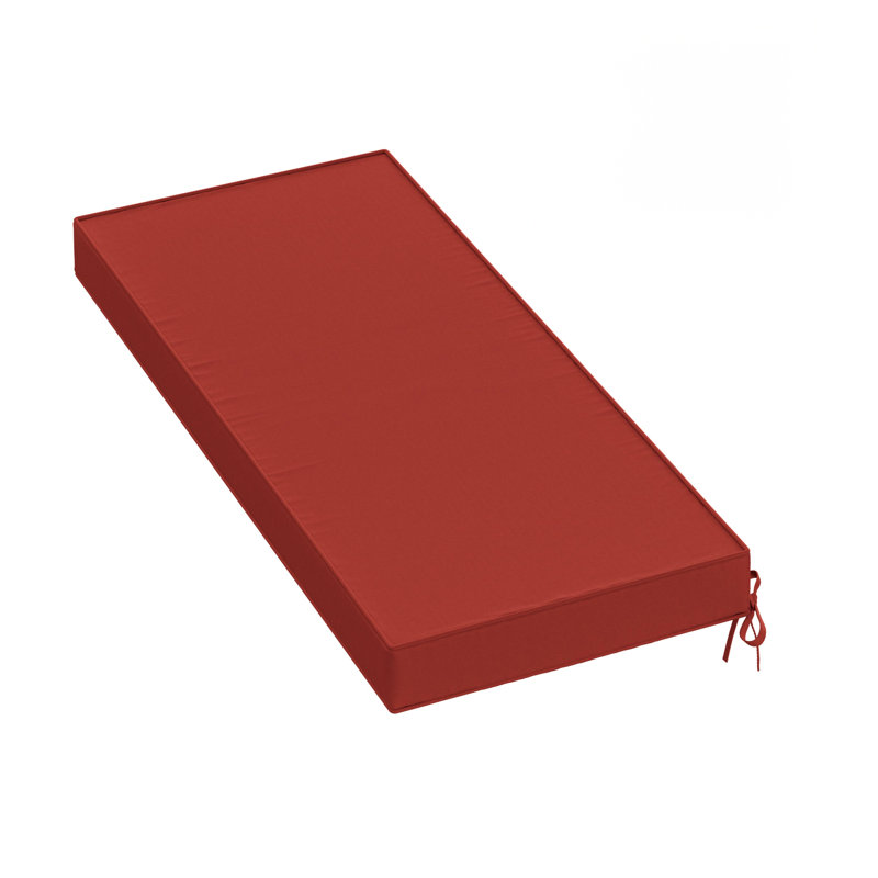 Outdoor Bench Cushion 42 X 18 X 3 Inch Indoor And Outdoor Seat Cushions, Rust Red, 42" W x 18" D
