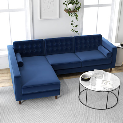 Fossen 103.1 " Velvet L-Shaped Seating Component