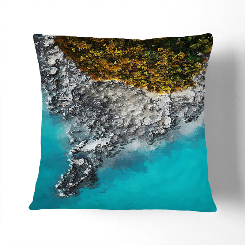 Square Throw Cushion, 40cm H x 40cm W x 15cm D