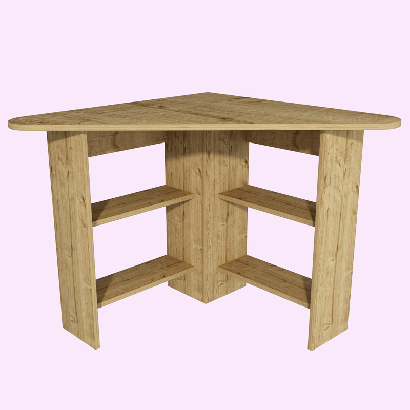 Corner Triangle Study Desk
