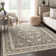 Dyrk Rome Vintage Oriental Persian Pastel Charcoal Brown Rug