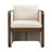 Calder Mid-Century Modern Upholstered Dining Armchairs With Solid Wood Frame-122788164