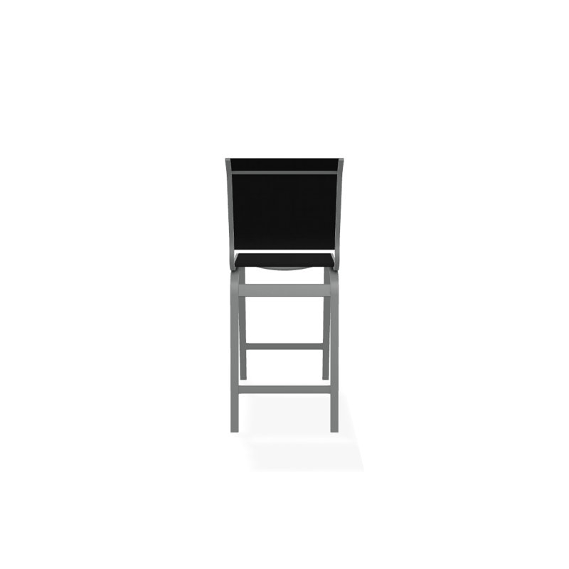 Tabouret de bar 26 po Holna, Noir 5D Sunbrella®, Graphite texturé