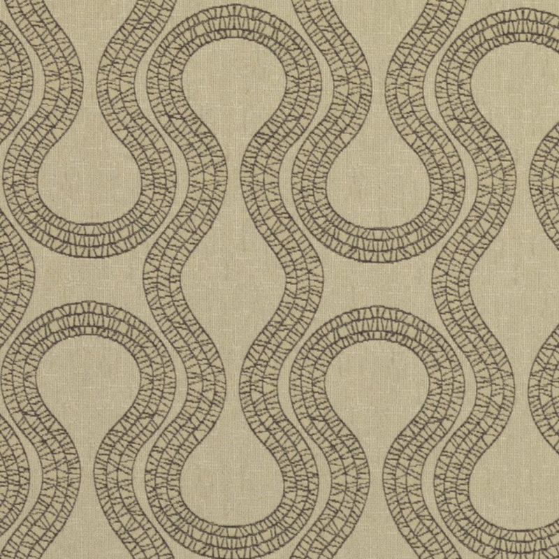 Tissu Crypton Jacquards tissé vii, Noir / camel