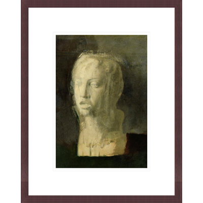 Étude de la tête d'un jeune chanteur d'après Della Robbia par Edgar Degas, impression giclée encadrée