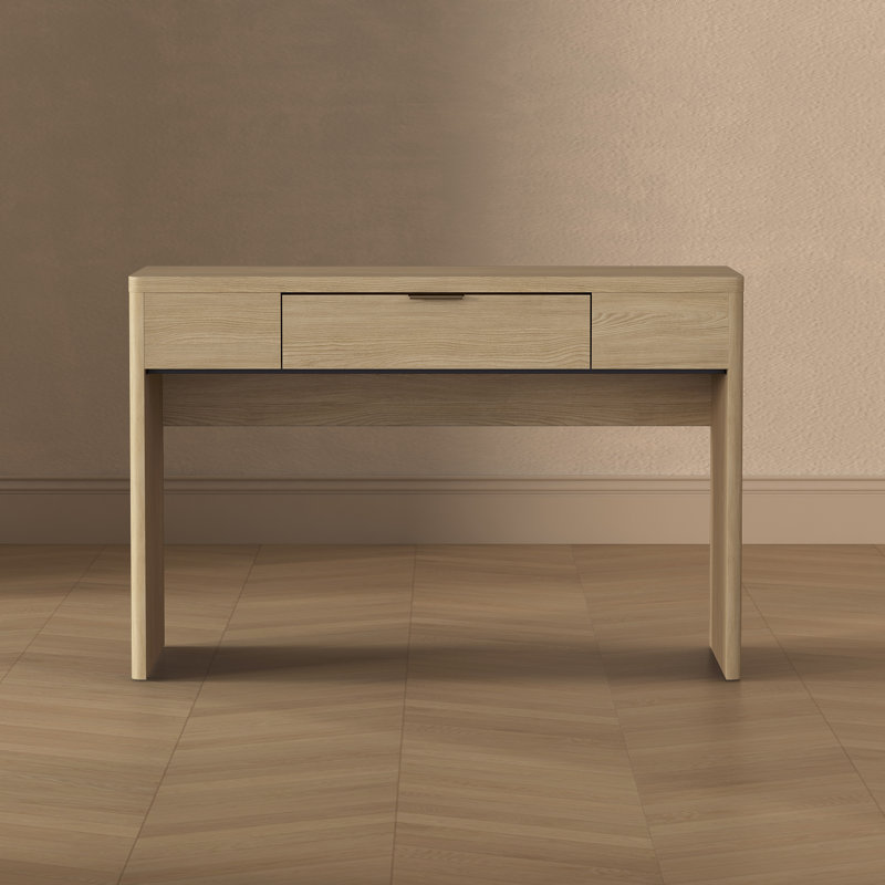 Bureau d'écriture moderne avec 1 tiroir Evelyn, Natural
