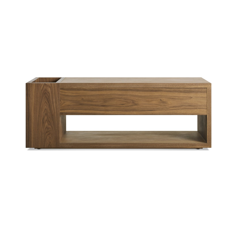 Go Forth Solid Wood Storage Bench, Walnut