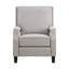 Fauteuil inclinable à dossier poussoir en tissu de chenille de style transitionnel avec repose-pieds à pression 1 pièce