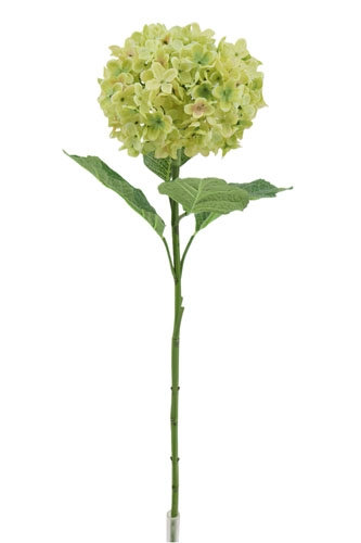 35" Light Green Artificial Hydrangea Stems, Light Green