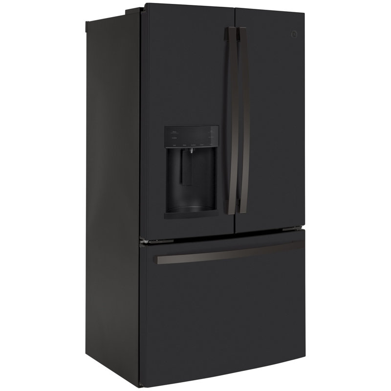 GE 36" Counter Depth French Door 22.1 cu. ft. Smart Refrigerator with Fingerprint Resistant Finish, Black Slate