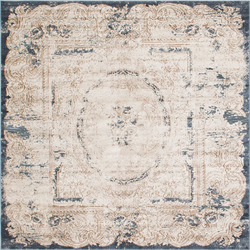 Widener Ikat Indoor Rug, Square 7'