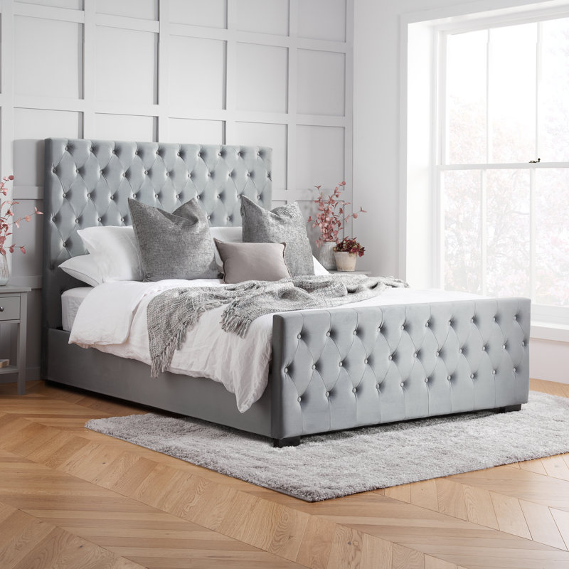 Palermo Upholstered Bed Frame, Double (4'6)