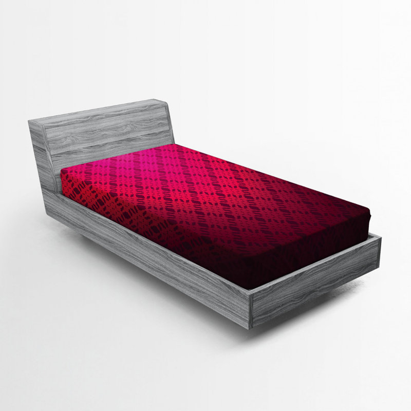 Microfiber Geometric Fitted Sheet, Twin XL Fitted Sheet