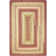  Braided Reversible Rug Washable Indoor/Outdoor Red/Gold Rug