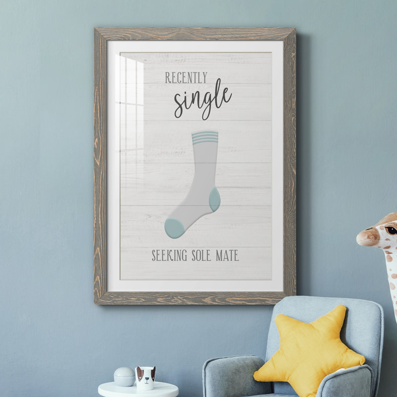 Simple - imprimé, H 37,5 po x l 27,5 po x P 1,5 po, Cadre en papier gris